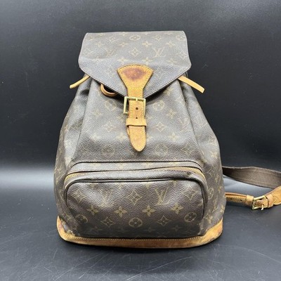 LOUIS VUITTON Monogram Montsouris GM Backpack M51135 LV Auth A203