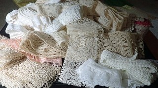 Lot 45 Yards Vintage Antique Lace 20 Different Pieces
