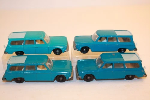 Four (4) 1965 BPW Matchbox / Lesney Vintage Studebaker Lark Wagonaire #42 Cars