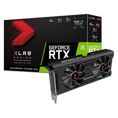 PNY GeForce RTX 3050 XLR8 Gaming REVEL EPIC-X RGB Dual Fan 8GB GDDR6 GPU
