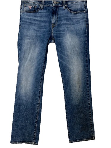 Guess Los Angeles Mens Jeans Blue Size 32x30* Lincoln Slim Straight Denim READ