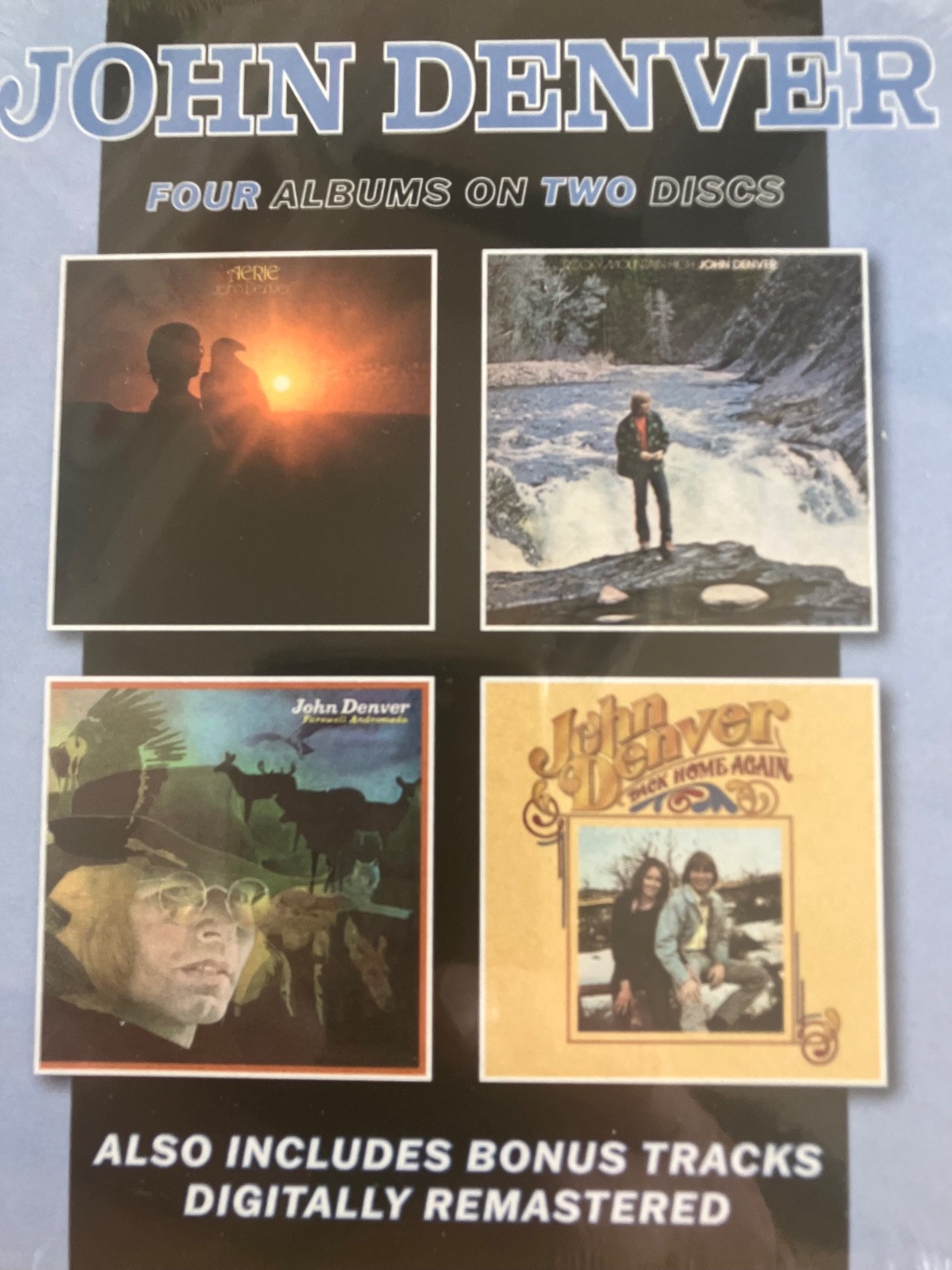 JOHN DENVER.          AERIE / ROCKY MOUNTAIN HIGH / BACK HOME AGAIN / FAREWELL A