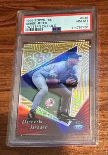 Derek Jeter [Pattern 24] #24B 1999 Topps Tek Gold card