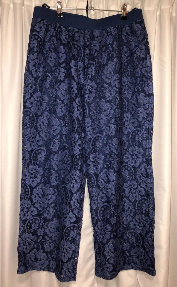 Calça de renda Linea By Louis Dell'olio Petite azul índigo 14P 14 pequena - Imagem 2 de 4