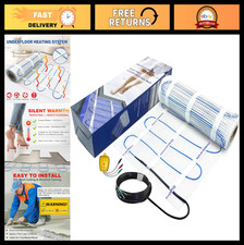 15 sq.ft Electric Floor Heating Mat Kit, 120V Radiant Underfloor System for Tile