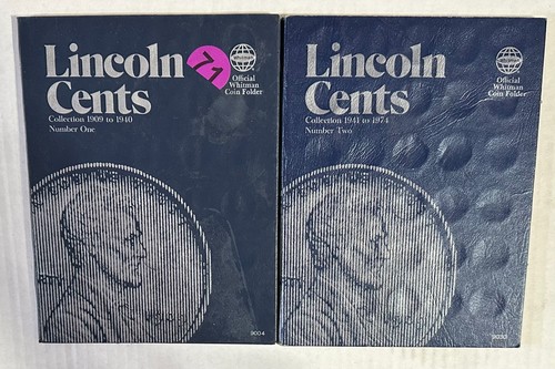 1909-1974 Whitman Lincoln Cents Folder Set  #9004 & 9030        #71