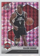 2020-21 Panini Mosaic Pink Camo Mosaic Prizm Rajon Rondo #61 2l4