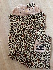 Sanrio Hello Kitty Leopard Hoodie Pajama Set L Pink Japan Limited NWT