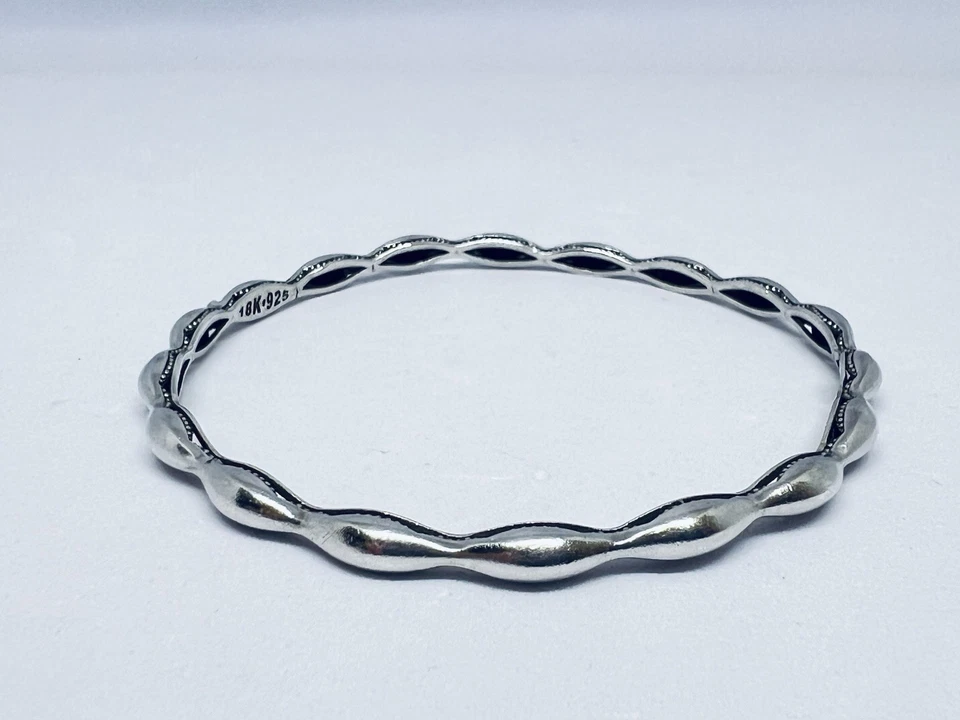 Brazalete Tacori de plata de ley 925 y 18 quilates Foto 3 de 4