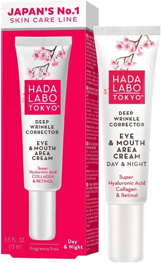 Hada Labo Tokyo - Anti-Ageing Deep Wrinkle Corrector Eye & Mouth Area Cream, wit