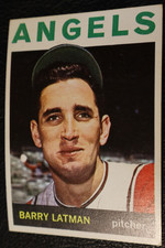 1964 TOPPS BASEBALL SET. #227 Barry Latman, Los Angeles Angels, VGEX+
