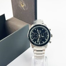 Bulova Marine Star Series C 96B272 Black Dial Chronograph Quartz Men's Watch
