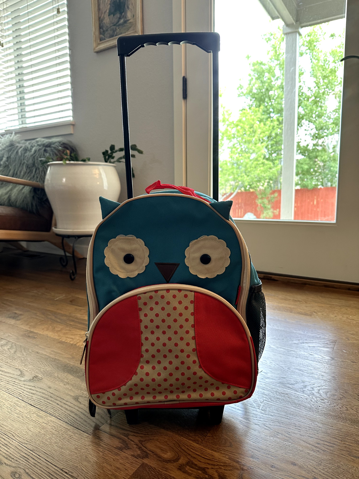Skip Hop Zoo Kids Rolling Luggage Owl