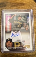 2023 Topps Chrome Update Series - Autographs Yerry De Los Santos #RA-YDS (AU,...