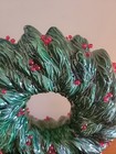 Vintage Ceramic Light-Up Christmas Wreath & Candle Holders - EUC!! — photo 3