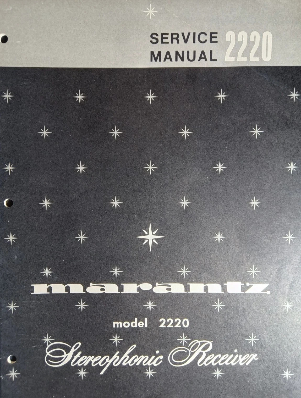 MARANTZ 2220 Receiver Service Manual Original