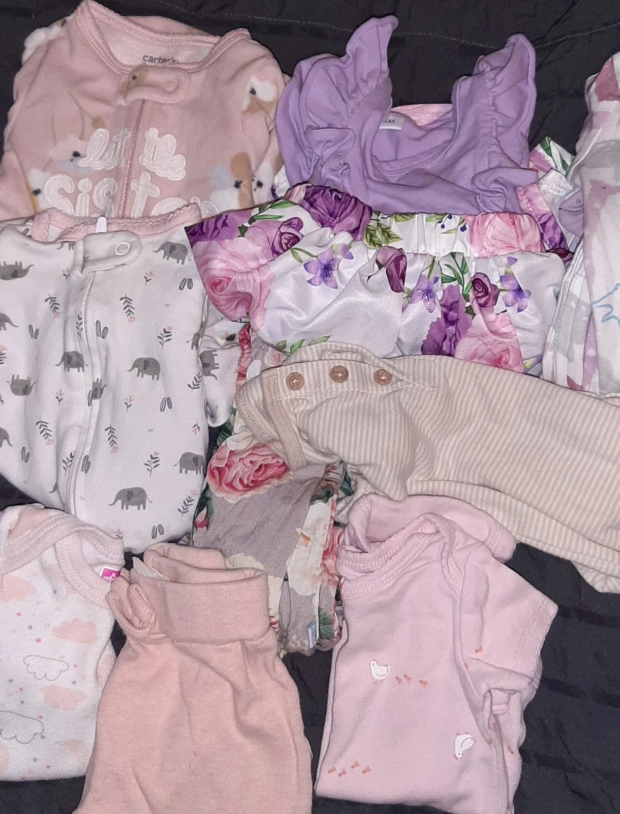 Disney Baby Girl Clothes Huge Lot 15pcs.0-3Months Gently Used