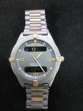 Orologio Breitling Aerospace Ref F56060 Titanio Oro Quarzo Doppia Sveglia Oraria