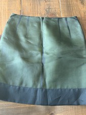 TIBI New York Sheer BLACK AND SILK GREEN LAYERED MINI Size 4