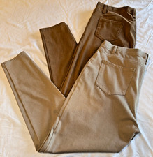 2 pair Faded Glory Jeggings Khaki Brown Womens XL 16 / 18