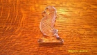Vintage Waterford Ireland Crystal Seahorse Figurin, 2 1/2" Tall