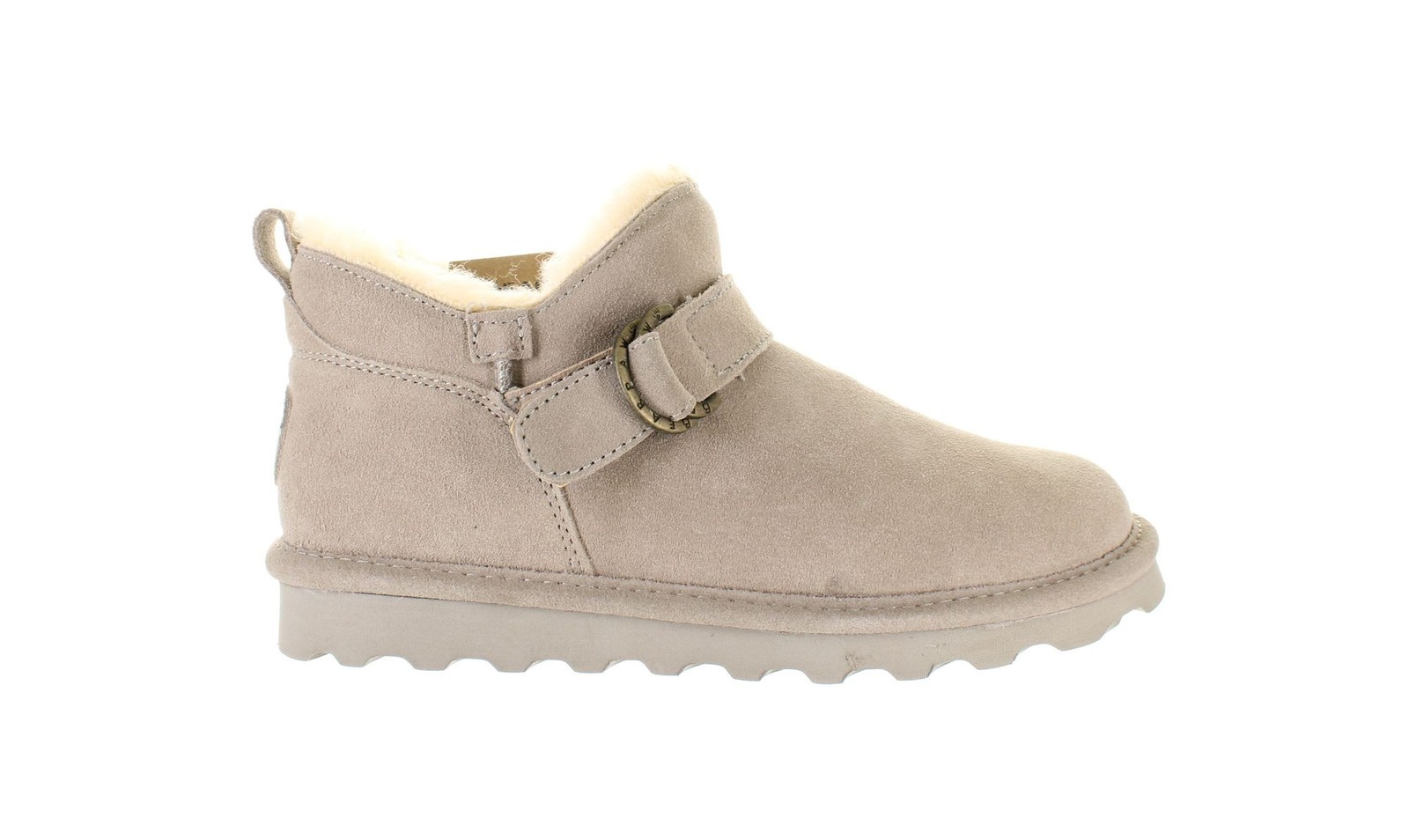 Women's Bearpaw Shorty Buckle Tan Boots Size 7 7818821