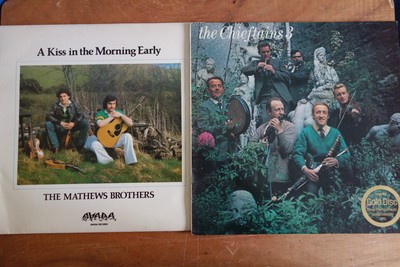 THE MATHEWS BROTHERS KISS IN THE MORNING CHIEFTAINS 3 VINYL IRISH FOLK ALBUM LP