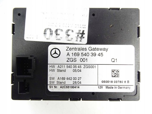 Mercedes W169 W245 Gateway-Steuergerät Modul A1695403945 / MO 82270