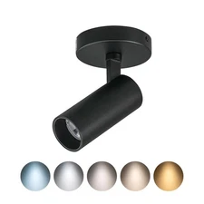 5CCT 12W LED Spotlight Indoor Dimmable,2700K-3000K-3500K-4000K-6000K Selectab...