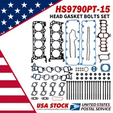 Cylinder Head Gasket Bolt Set Ford E150 E250 Expedition F150 5.4L HS9790PT-15