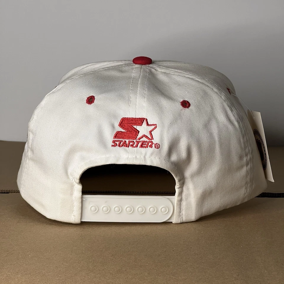 Vintage Montreal Canadiens Hat Cap Snapback Mens White All Star Game Starter 90s Foto 4 de 4