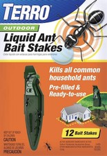 TERRO Outdoor Liquid Ant Bait Stakes Pre-Fill...