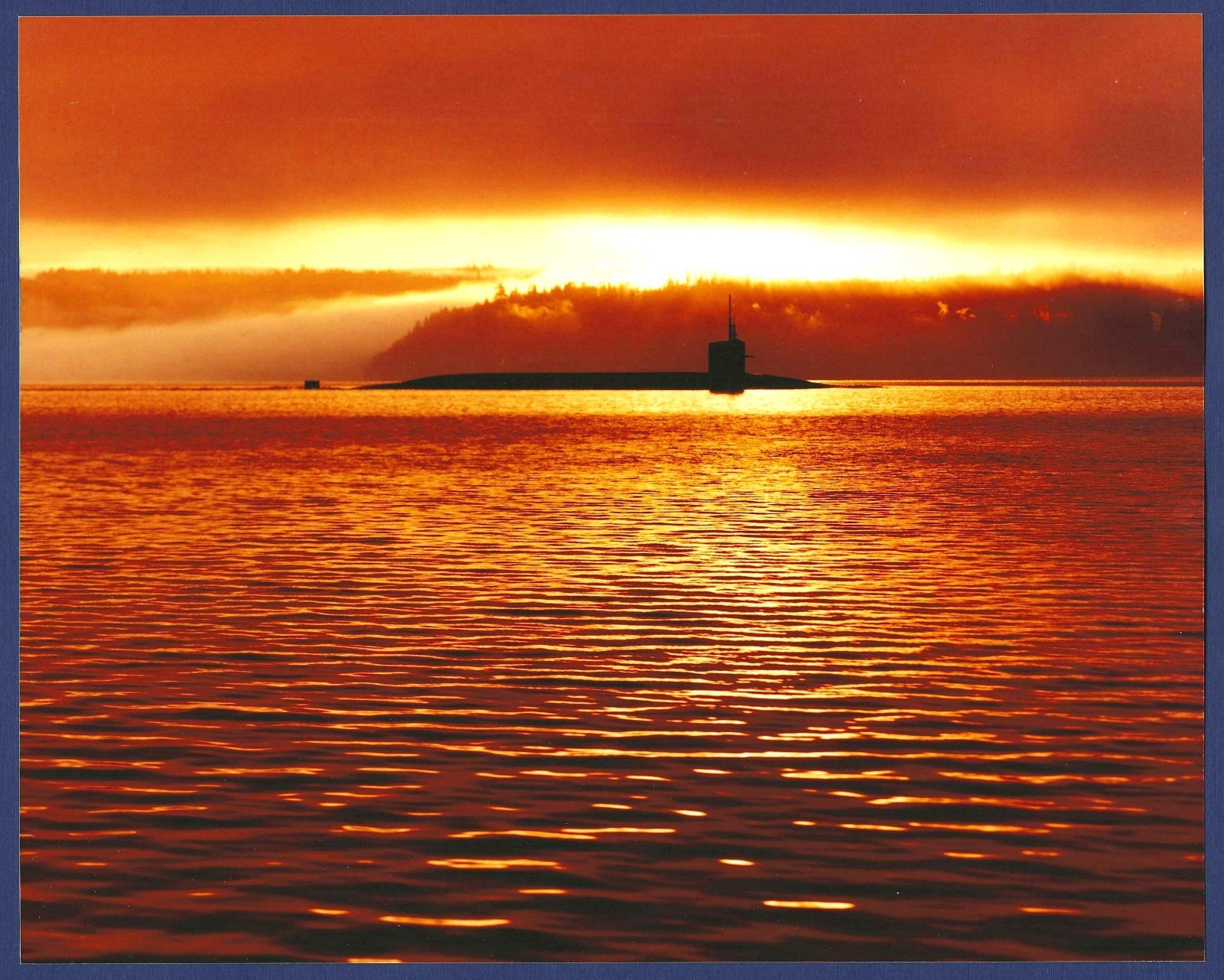 USS GEORGIA SSBN-729 End of Patrol in Bangor, Washington 8x10 Official USN Photo