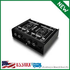 PYLE-PRO Premium Direct Injection Audio Box - Passive DI Unit Hum Eliminator w/