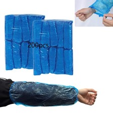 200 PCS Disposable Arm Sleeves, Plastic Sleeves to Cover Arms for Cleaning, R...