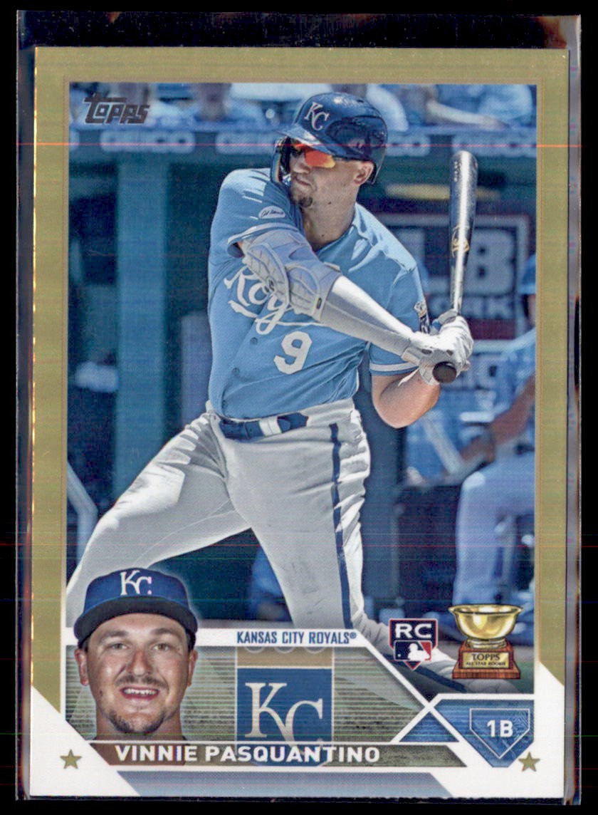 2023 Topps Series 1 Gold Foil Vinnie Pasquantino Kansas City Royals 302 RC