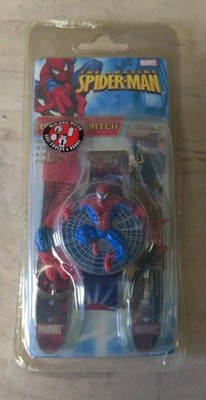 Marvel The Amazing Spiderman LCD Watch w/ Interchangeable Tops & Straps 2006 NOS