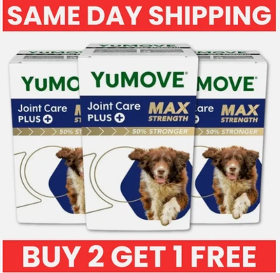 x3 YuMOVE Joint Care PLUS Max Strength 360 Tablets for Dogs