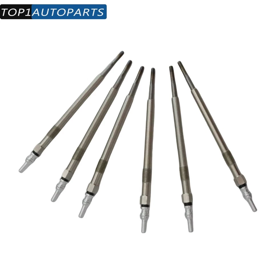 Se adapta a Jeep Grand Cherokee 3,0 L V6 2014-19 6 piezas bujía incandescente motor diésel 68211173AA Foto 4 de 4