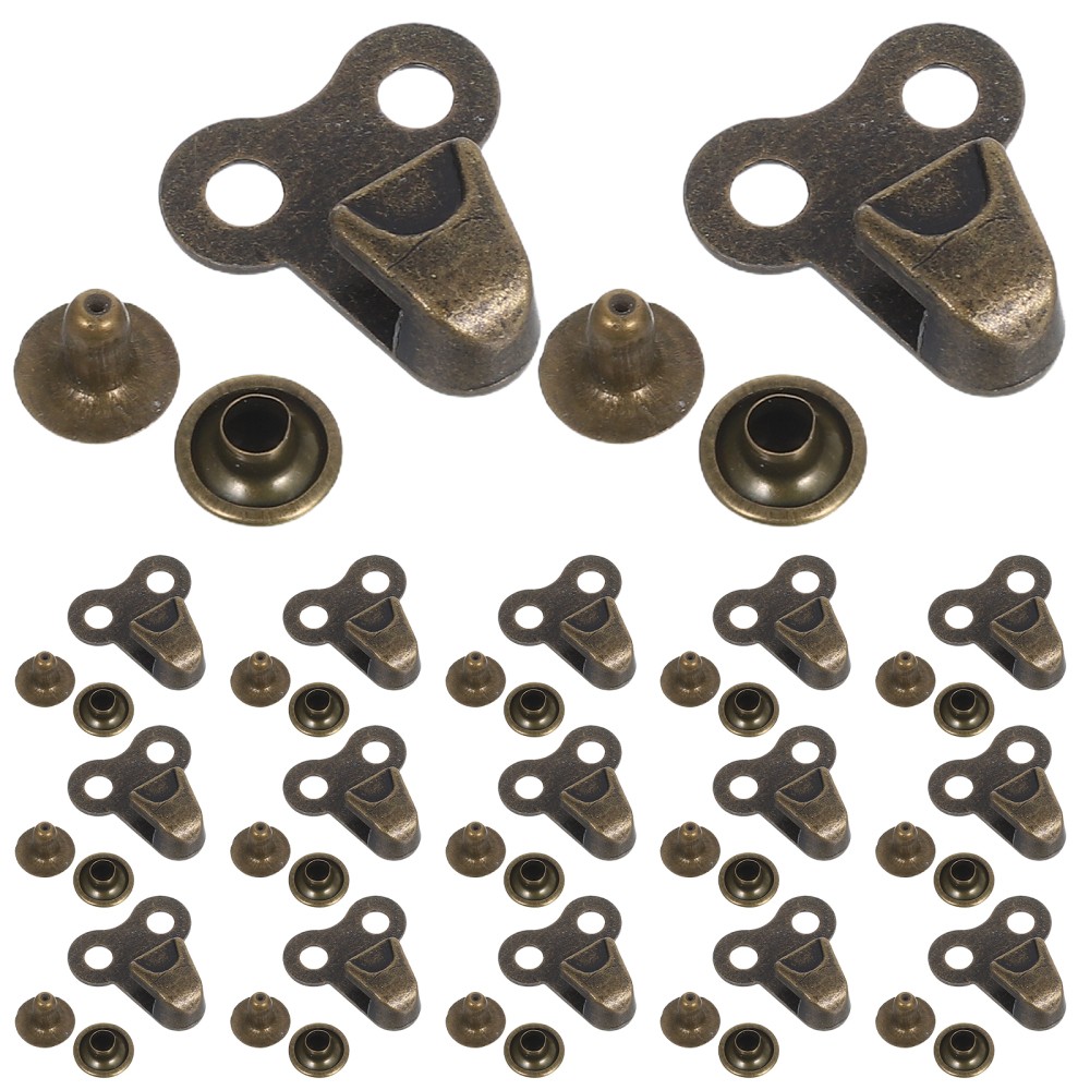 APL 20 Pezzi Rivetti Riparazione Scarpe Arrampicata Stivali Gancio Fibbie Uomo Lacci Ganci Kit
