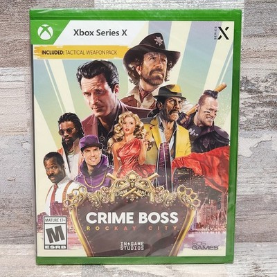 Crime Boss: Rockay City - Xbox Series X - Brand New Factory Sealed w/ Seal Flaw