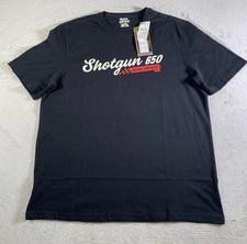 Royal Enfield Motorcycles Mens Shotgun 650 Black T-Shirt Size L