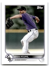 2022 Topps Mini Chad Kuhl Colorado Rockies #US71