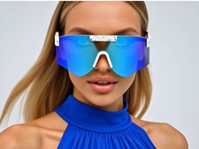 Sunglasses Women Featuring UV400 Protection Shield Lens Design Semi Rimless New