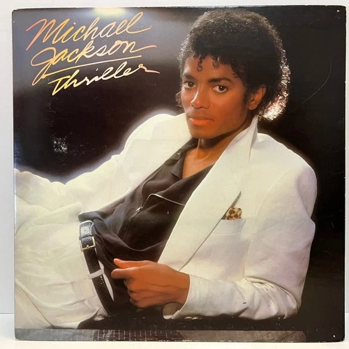 MICHAEL JACKSON - Thriller (1982 Pressing, Misprint) - 12" Vinyl Record LP - VG