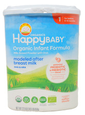 HappyBaby Organics Infant Formula 0-12 Months 22.9 oz Organic Baby Nutrition