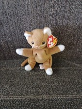 TY Beanie Baby - NIP the Gold Cat 7.5 inch - MWMTs Stuffed Animal Toy