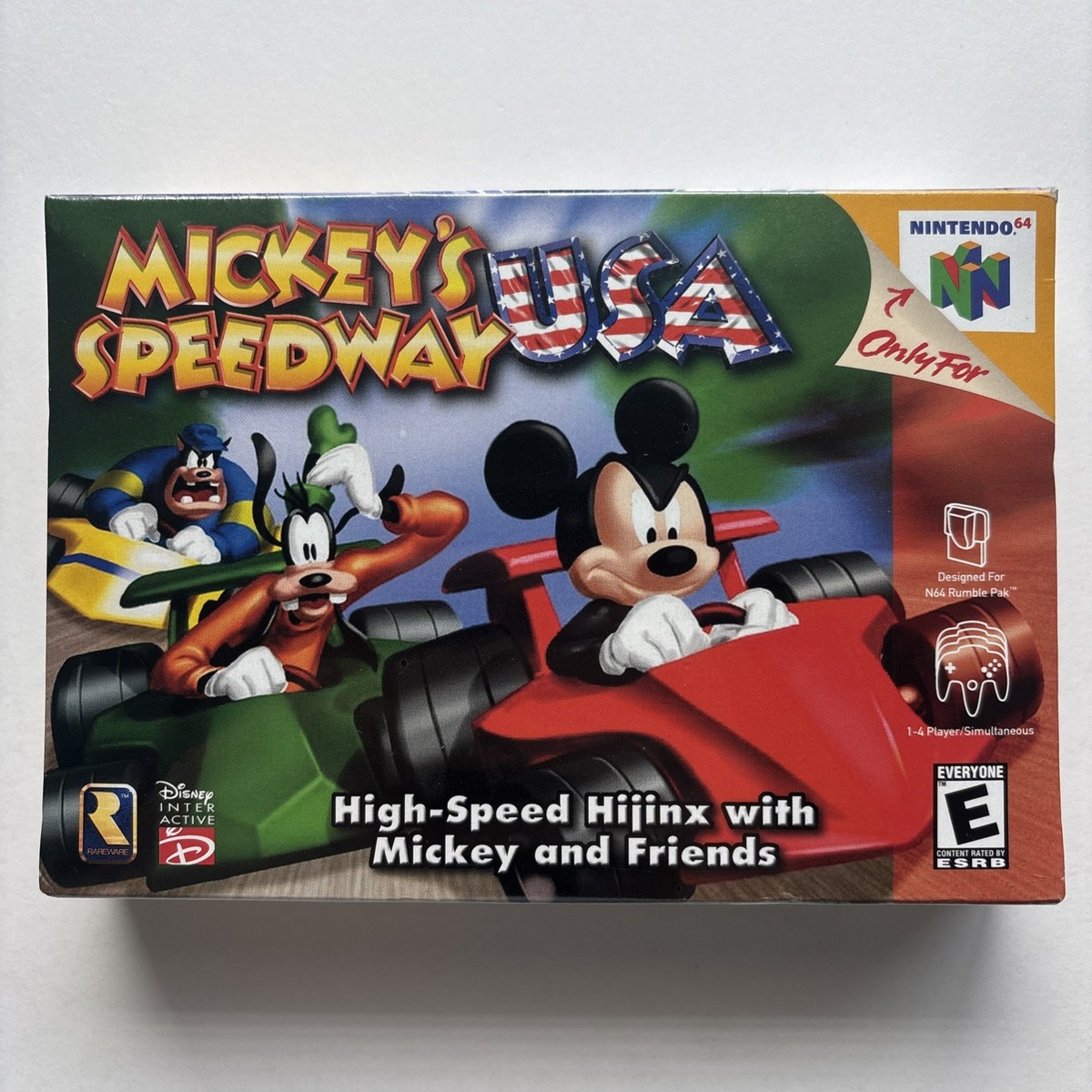 Mickey's Speedway USA Nintendo 64 N64 Authentic Cleaned Tested