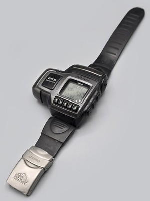 Casio Pro Trek PRT-1GPJ GPS Navigation Digital Watch 1999 Vintage