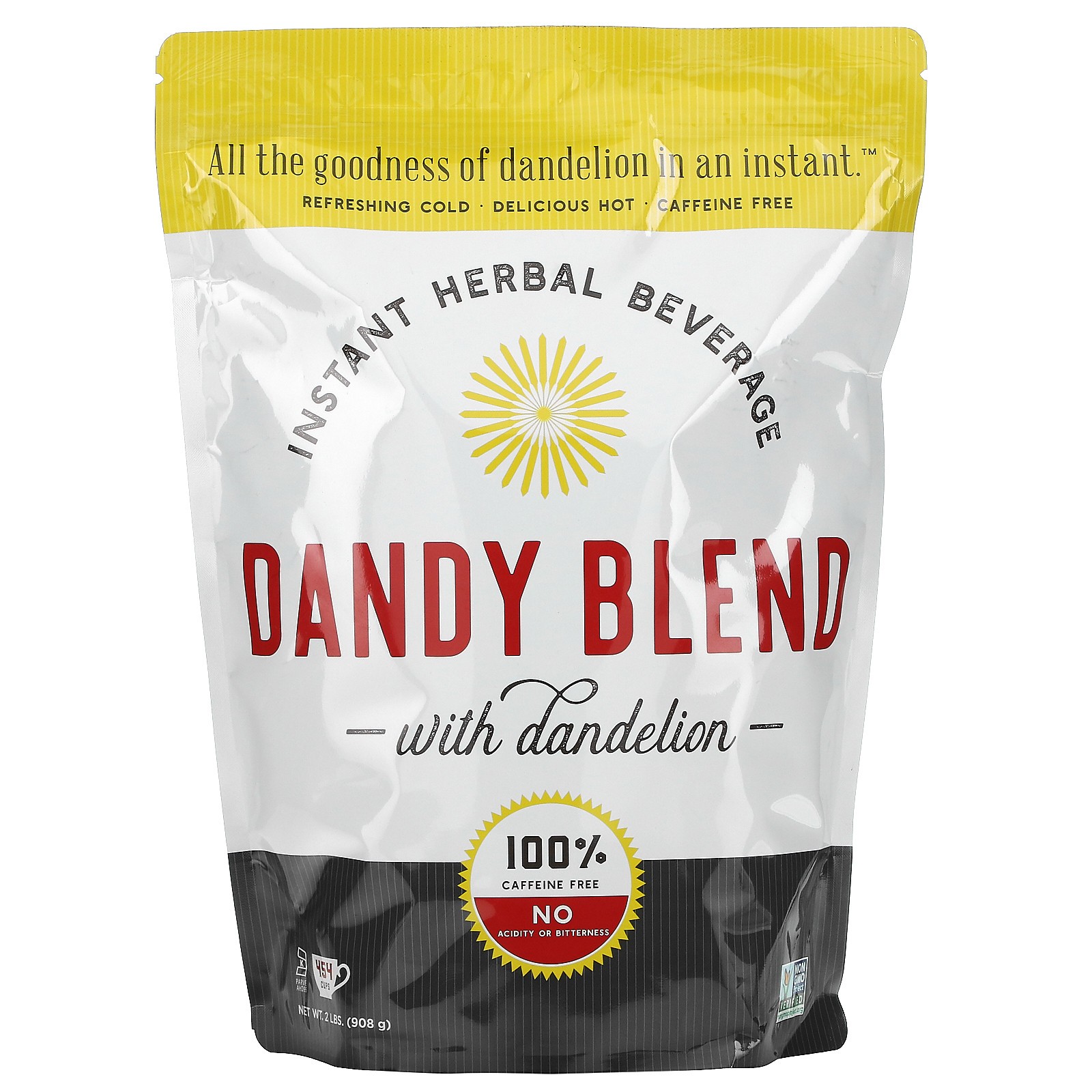 DANDY BLEND Instant Herbal Beverage with Dandelion, Caffeine Free, 2 lb (908 g)